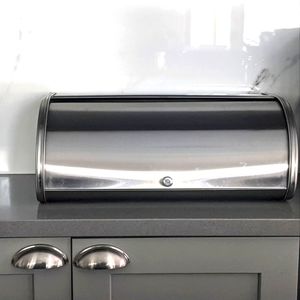Stainless steel breadbox